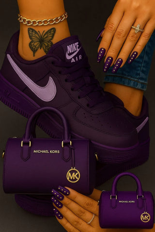 The Amazing Customised Air Force Sneaker + Matching Shoulder Bag