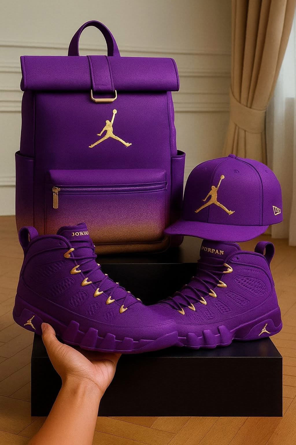 The Amazing Customised Jordan Sneaker + Matching Shoulder Bag