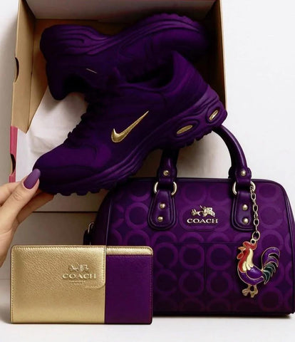 Air TN Purple Sneaker + Matching Shoulder Bag